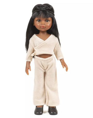 Ensemble cache-cœur en tricot beige clair