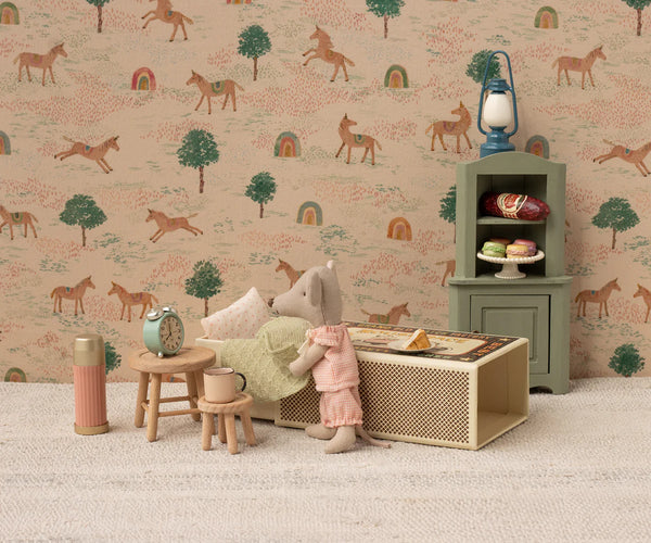 Petite sœur souris dans sa boite assortie- Vichy rose  - Maileg