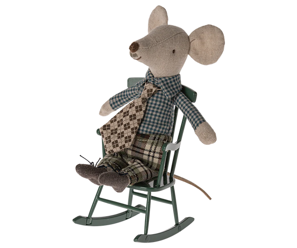 Rocking-chair Souris vert foncé  Maileg