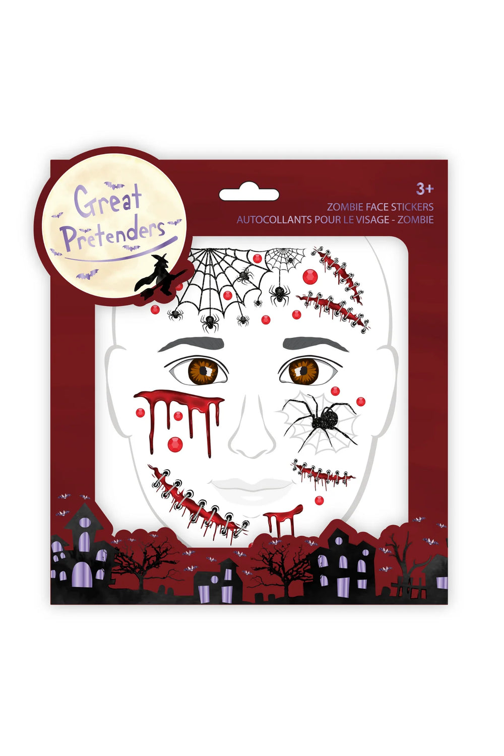 Stickers zombie pour le visage