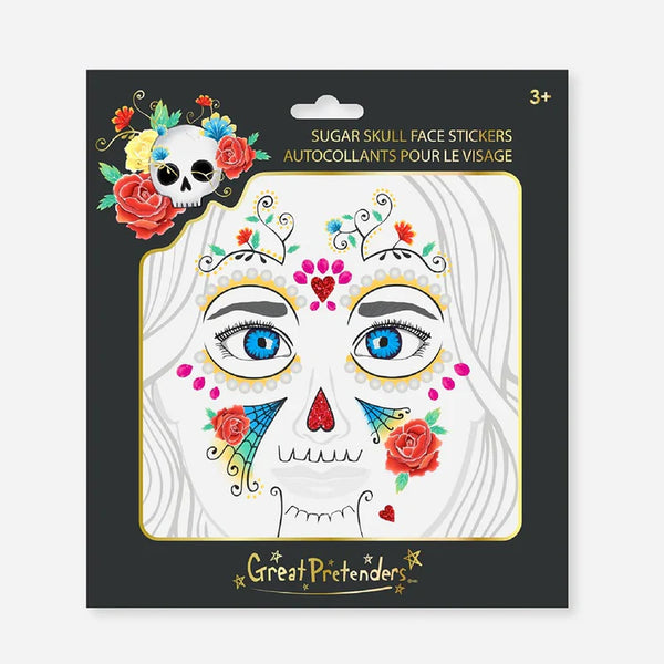 Stickers El dia de los muertos pour le visage