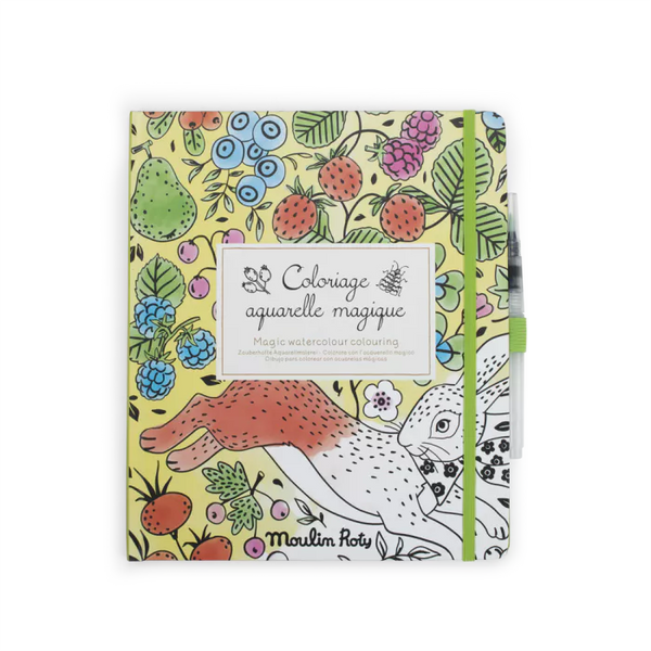 Cahier coloriage aquarelle magique