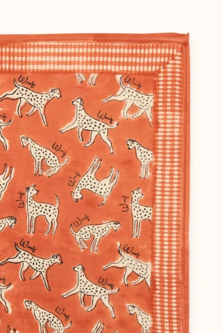 Apaches collections Small foulard coton manika citrus auburn