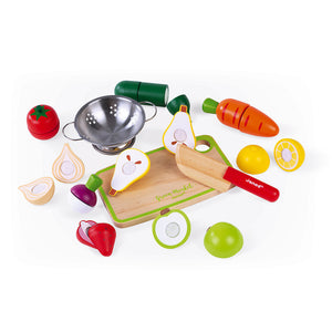 Janod Maxi Set - Fruits et légumes à découper Green Market (bois)