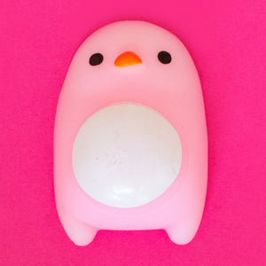 Mini squishy pingouin rose