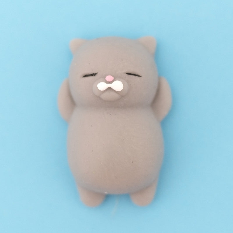 Mini squishy chat gris