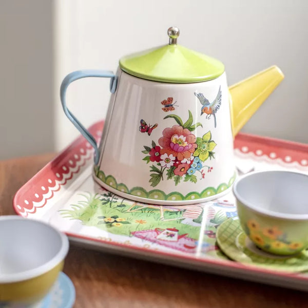 Valise dînette thé métal La grande famille Moulin Roty