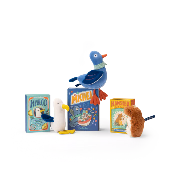 Peluche hochet goéland Marco Moulin Roty
