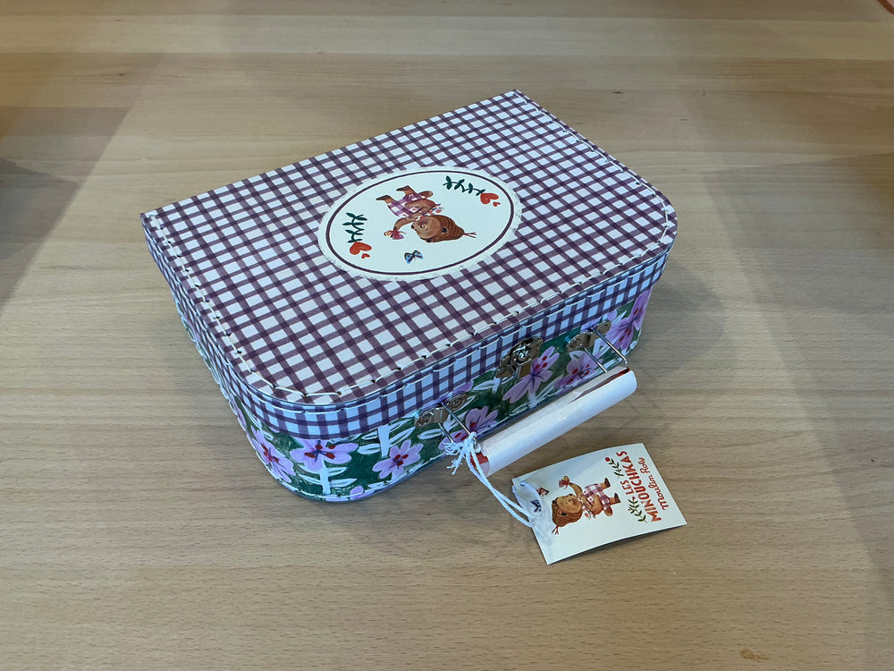 Grande valise fleurs minouchkas Moulin Roty