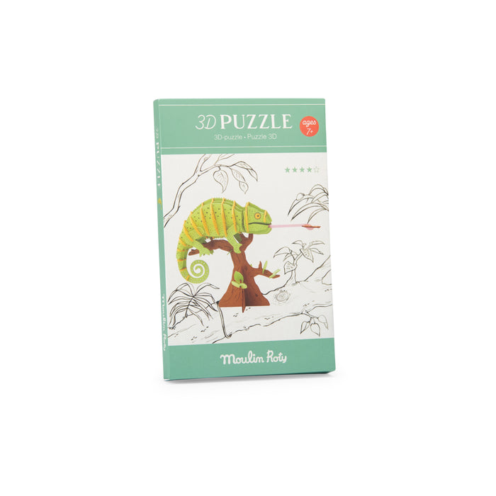Puzzle 3D caméléon Moulin Roty