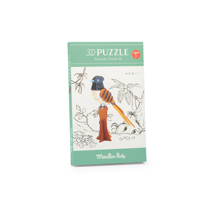 Puzzle 3D Gobe-mouche de paradis Moulin Roty