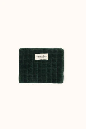 Mini pochette Mana velours vert Forest Apaches