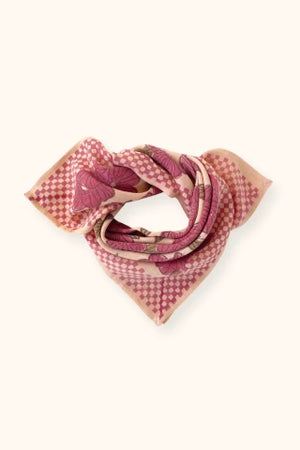 Foulard small Manika Bloom Macadamia Apaches