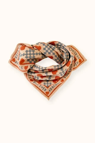 Foulard small Manika Amor sand Apaches