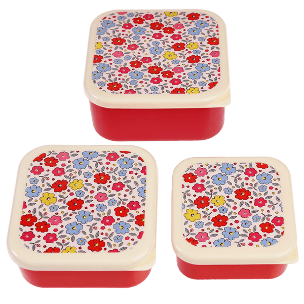 Boîtes à goûter /lunch fleurs
