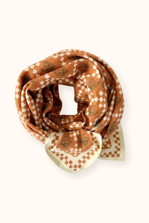 Foulard big Latika Tigro Rust Apaches