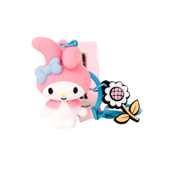 Porte-clés avec charms fleurs– Hello Kitty