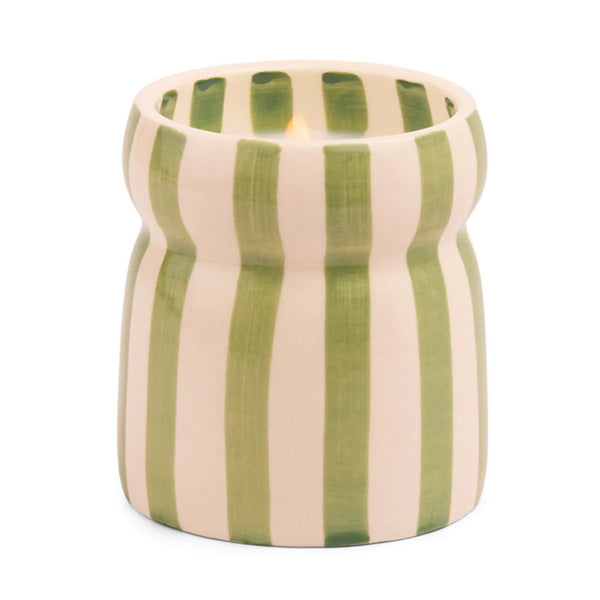 Bougie paddywax rayée   Collection CABANA BORA BORA