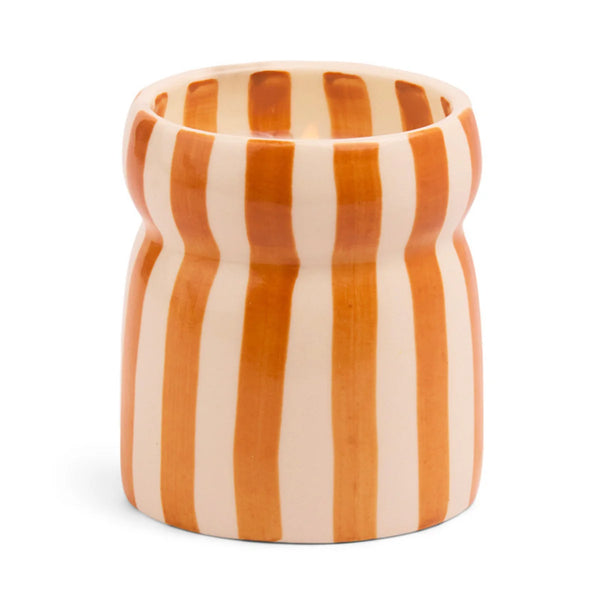 Bougie paddywax rayée   Collection CABANA SIENNA SUNSET