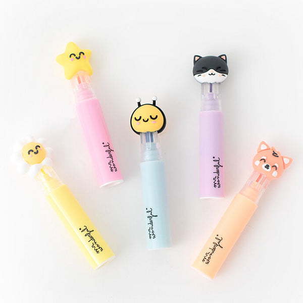 Set de 5 surligneurs pastel mr wonderful