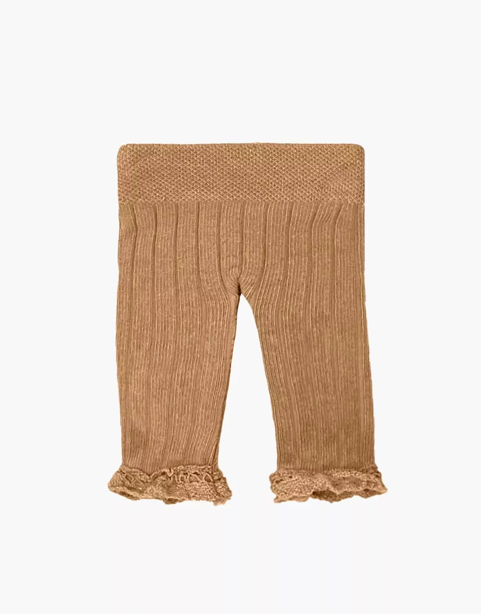 Collant à volants Chloé caramel beurre salé