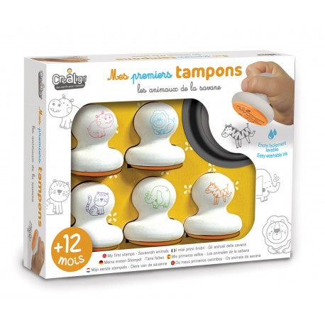 Mes premiers tampons "Savane"