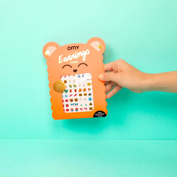 Boucles d’oreilles autocollantes Kawaii Omy