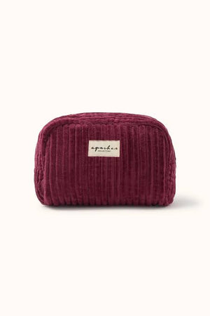 APACHES COLLECTIONS Trousse small de toilette en velours, gaya cherry