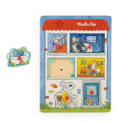 Puzzle sonore en bois Puce et Pilou Moulin Roty