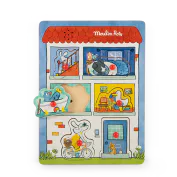 Puzzle sonore en bois Puce et Pilou Moulin Roty