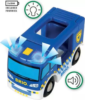BRIO World - Camion de Police Son et Lumière 33825
