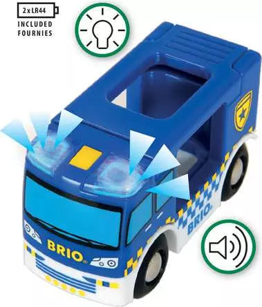 BRIO World - Camion de Police Son et Lumière 33825