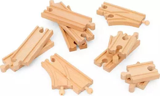 Brio rail 36099 BRIO World - Coffret de Démarrage - 12 Rails - Pack B