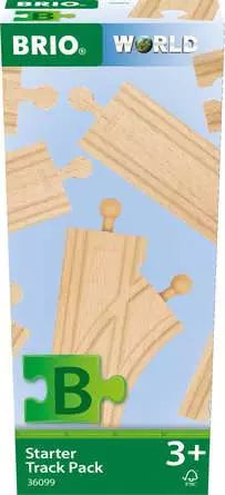Brio rail 36099 BRIO World - Coffret de Démarrage - 12 Rails - Pack B