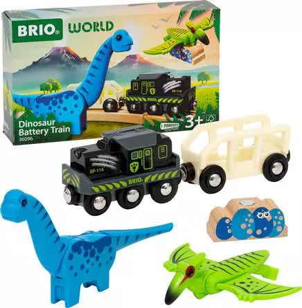 BRIO World - Train à piles Dinosaure 36096