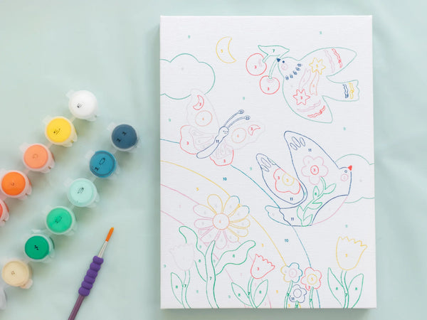 Kit peinture au numéro colombe