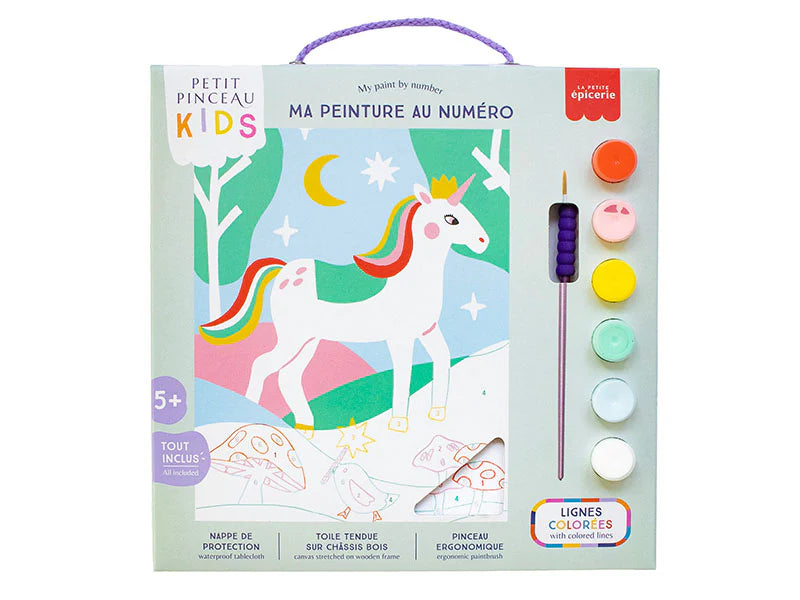 Kit peinture au numéro licorne