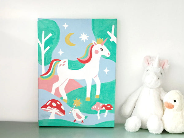 Kit peinture au numéro licorne
