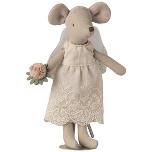 Couple de mariés dans son joli coffret, maman et papa Souris Maileg