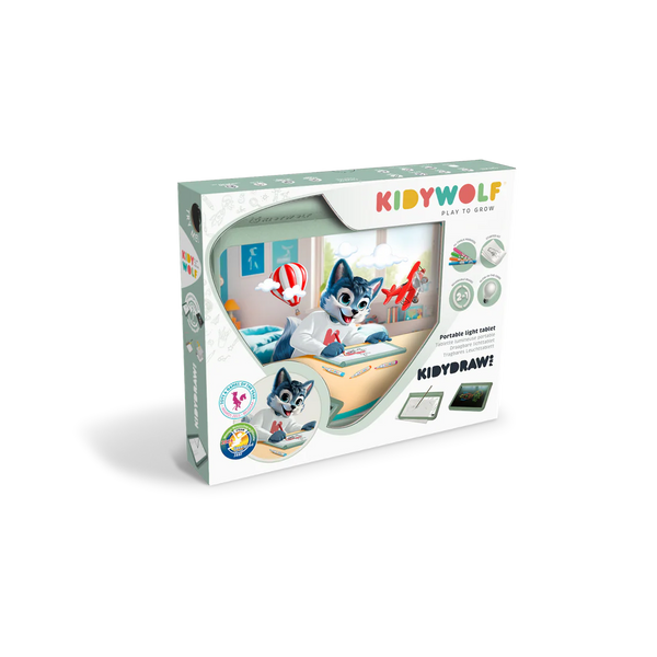 Kidydraw pro tablette lumineuse nomade verte