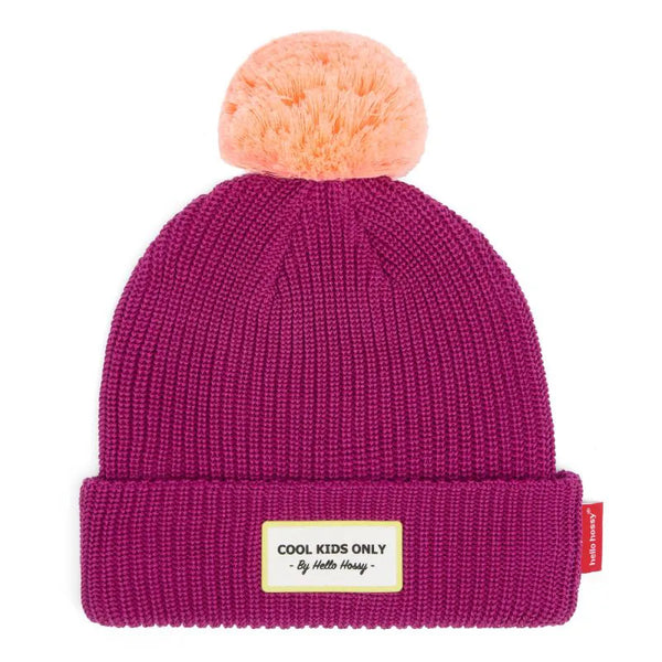 Hello Hossy bonnet color block purple 6 ans