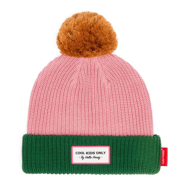Hello Hossy bonnet color block Rosy 2-5ans