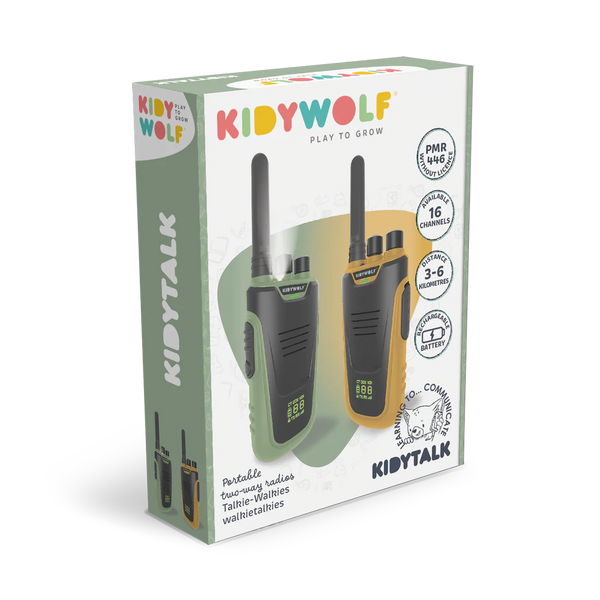 Kidytalk talkie walkie vert/orange