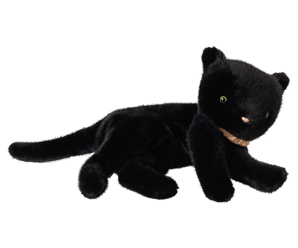 Peluche chaton endormi médium noir Maileg