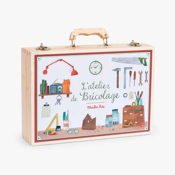 Grande valise bricolage (14 outils)  Moulin Roty