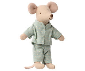Petit frère souris dans sa boite assortie