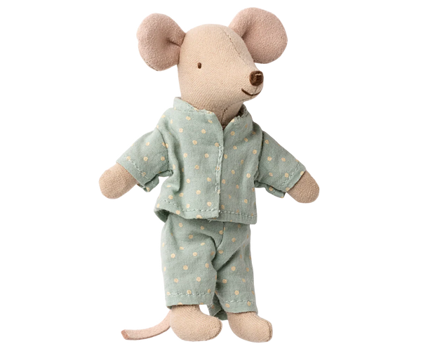Petit frère souris dans sa boite assortie