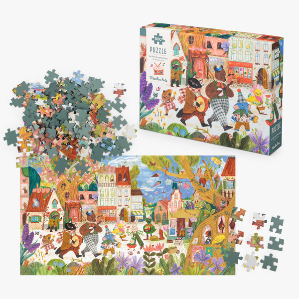 Puzzle  La fête du printemps 500 pièces Moulin Roty
