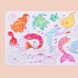 NEW Coloriage éducatif: miniPlaymat 2en1 - SIRENE