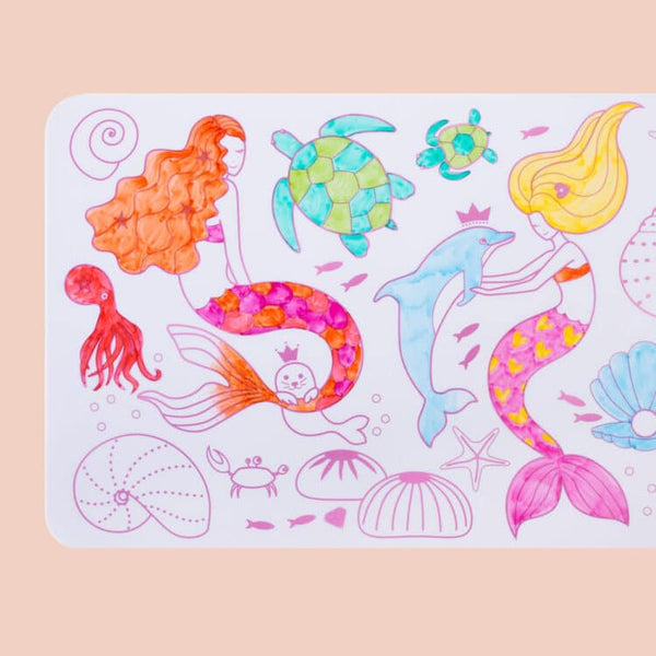 NEW Coloriage éducatif: miniPlaymat 2en1 - SIRENE